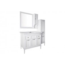 Комплект мебели для ванной комнаты Гранда 85 Белая патина